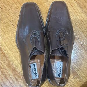 Melluso Men's Classic Brown Leather Oxfords
